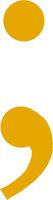 hBARSCI Semi-Colon Vinyl Decal - 5 Inches - for Cars, Trucks, Windows, Laptops, Tablets, Outdoor-Grade 2.5mil Thick Vinyl - Mustard