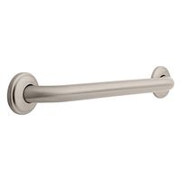 Franklin Brass 5918SN 1-1/4-Inch x 18-Inch Beveled Edge Concealed Mount Safety Bath and Shower Grab Bar, Satin Nickel