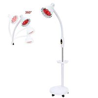 Physiotherapy Lamp, Multifunctional Lamp Far Infrared Beauty Salon Home Beauty Skin Red Light Baking Electric Physiotherapy Instrument Heating Heating Baking Light 275W, Adjustable Temperature
