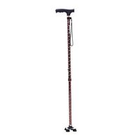 Yadianna Cozy Crutches Thick Aluminum Alloy Old Man Walking Stick Walker Four Feet Non-Slip Cane Retractable Light Non-Slip Walking Stick with Hospital