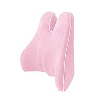Lumbar Support Pillow Back Support Cushion Sofa Bed Office Chair Rest Seat Pillow Memory Foam Reading Cushions (Color : Pink)