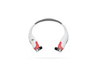 Lucid Audio AMPED HearBand Sport LED Sound Amplifying Bluetooth Neckband Earbud Headphones - White