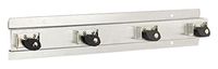 ULINE H-2841 Mop/Broom Holder, Stainless Steel, 1" Height, 1" Wide, 1" Length, Stainless Steel