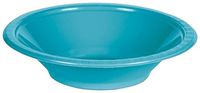 Creative Converting 28103951 Plastic Solid Bowl (12 Pack), 12 oz, Bermuda Blue