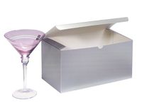 SILVER GLOSS Gift Boxes 12 x 6 x 6"100% Recycled Gloss Tint - 1 Pc Box (1 unit, 50 pack per unit.)