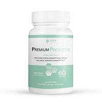 Super Naturals Health - Premium Probioitics 40 Billion CFU - Made with MAKTrek Bipass Technology - (60 ct Capsules)