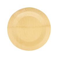 Island Bamboo Plates 20 Pack - Naturally Elegant 11” Round Disposable Plate for Any Occasion - Ecofriendly, Compostable, Biodegradable, Perfect Dinnerware for Weddings, Catering, Parties