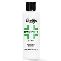 Scullys Hand Sanitizer, 9oz Bottle and Spray Spritzer 100% Natural ingredients Advanced Formula No Wash Quick Drying Perfect for Hands Phone Computer Keyboards USA Made Family Business Est 1928
