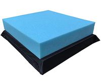 QQbed 2 Pack Deep Seat Gel Cooling Memory Foam Seat Cushions with Removable Waterproof Zipper Cover - Large Size 20"X18"X4"