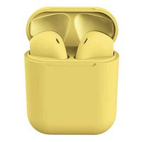New Macaroon Colorful INPODS12 Fine Grinding Hi-Fi Stereo Window IPX4 Waterproof Motion Wireless Bluetooth Headset Touch (Yellow)