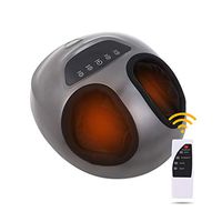 FlexiSpot Heated Foot Massager with Remote Control, Shitasu Massage Gifts, Deep Kneading, Air Compression Massage for Plantar Fasciitis, Relieve Muscle Pain, Improve Blood Circulation