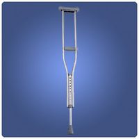 Invacare Quick-Change Crutches Adult. For patients 5' 1" - 5' 8" Height adjusts 43" - 50". Weighs 3lbs 8oz.