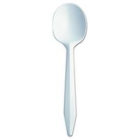 Dart SU6BW 5.625 in Med Wt White Soup Spoon (Case of 1000)