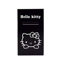 YOURNELO Lovely Red Hello Kitty Cartoon Metal Automatic Cigarette Case Box (B Black 1)