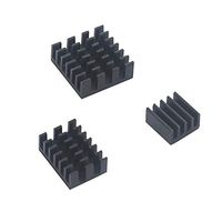 For Raspberry Pi 4 Model B Heat Sink 3pcs Raspberry Pi Aluminum Heatsink Radiator Cooling Kit Cooler For Raspberry Pi