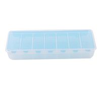 SOURBAN Weekly Pill Organizer 7grids Pill Box Storage Case Fishing Lure Box,Blue