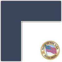 ArtToFrames MAT-167-15x20-Midnight Blue Custom Mat for Picture Frame with 11x16, 15x20, Deep
