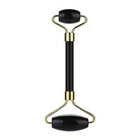 💗 Orcbee 💗 _Natural Jade Guasha Facial Massage Jade Roller Face Body Massager Beauty Tool (J)