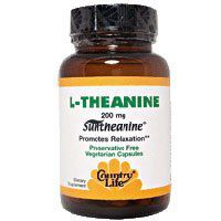 COUNTRY LIFE VITAMINS L-THEANINE W/B-6, 60 VCAP