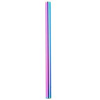 Hot Sale! Hongxin Metal Straw Stainless Steel Straw Reusable Drinking Straw Diameter 12mm Titanium Polychromatic Mixing Tube Party Bar Accessories Creative Gift (Multicolor)