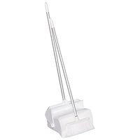 Remco 62505 Lobby Dustpan with Broom, Polypropylene/Polyester/Aluminum, 7" X 14" Bin, 37" Handle, White