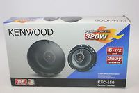 Kenwood KFC-650 6-1/2" 3-Way Car Speakers with Polypropylene Cones (Pair)