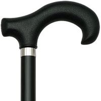 Men Derby Cane Black Ash Shaft, Black Nylon Handle  -Affordable Gift! Item #DHAR-9058008