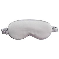 iDECO 100% Natural Mulberry Silk Sleep Mask, Breathable & Super Soft, Comfortable Eye Mask with Adjustable Elastic Strap, Blindfold Eye Cover for Ultimate Rest Aid (Titanium)