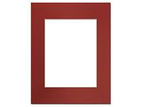 PA Framing, Photo Mat Board, 16 x 20 inches Frame for 11 x 14 inches Photo Art Size - Cream Core/Deep Red
