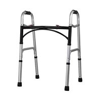 Standard Walkers Walking Aid Walking Stick Adjustable Height Rehabilitation Walker Wheelless Seatless Walker Elderly Walker with Hand Brake Walking Frames