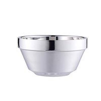 BBSEQ Stainless Steel Bowls Large insulation Shatterproofsteel Bowl Rice Cereal Fruit Soup Bowls (Size : 126.7cm)