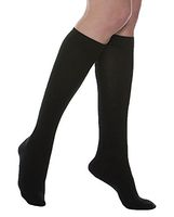 Maxar Silver Fiber Cotton Compression Support Socks, Unisex, 2X-Large, Black