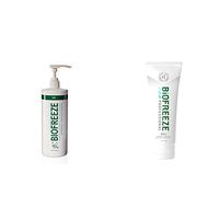 Biofreeze Pain Relief Gel, 32 oz. Pump, Green + Professional Pain Relief Gel, 4 oz. Tube, Green
