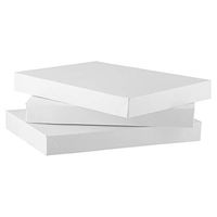 JAM PAPER Small Gift Boxes - Lingerie Size - 10 7/8 x 7 7/8 x 1 1/4 - White - 3/Pack