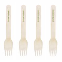 Dress My Cupcake Natural Wood 200-Pack Candy Buffet Forks DIY Kit, Dessert First, Kiwi Green