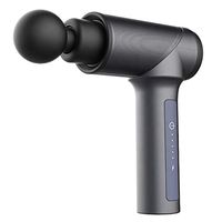 MLX Fascia Massager, Home Ultra-Quiet Deep Massage Gun Multifunctional Massage to Relieve Soreness Massager 4 Kinds of Massage Heads (Color : Black)