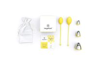 KEGELBELL Trainer Kit [Holder Bundle] For Pelvic Floor Muscles, Bladder Control, Incontinence for Women-Premium Medical Grade Silicone-External Weights,Creates 8+ Workouts-Safe, Natural Results in 2wk