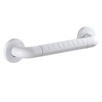 Hong Tai Yang XF Bathroom Safety Rails, Stainless Steel Shower Auxiliary Handle, Safety Support Balance bar, for The Elderly Disabled, Yellow White (Color : White, Size : 60cm)