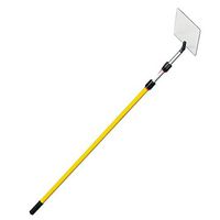 Inspection Mirror Heavy Duty, Telescoping Pole 4 ft - 12 ft, 8 in x 10 in Mirror, Lightweight Durable