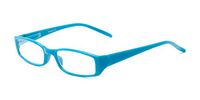Readers.com Reading Glasses: The Sophie Reader, Plastic Rectangle Style for Women - Sky Blue, 2.00
