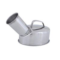 NHFF Thicken Stainless Steel for Men Urinal Bed Old Man Urine Household Hospital Urinal Pot Chamber Pot