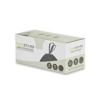 NINESTARS NSTB-21-30 Extra Strong White Trash Bag w/Drawstring Closure, 21 Gal. / 79 L., 30 count
