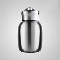 ZHENQ Mini Taza de café Taza de Botella de agua Potable de viaje de aislamiento de Acero inoxidable Lindo (Color : C)