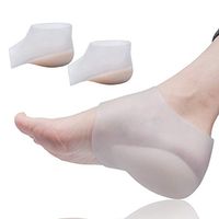 TIKTOK Plantar Fasciitis Height Increase Heels Sleeve, Pads,Heel Protectors, Foot Cushion, W6-9 |M6.5-8(White)