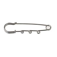 10PCS Silver Brooch Findings Spring Lock DIY Looped Kilt Pins For Jewelry Making Popular Fashion Novelty Aesthetic Girls Woman Girl Cheap | TYPES - 3#