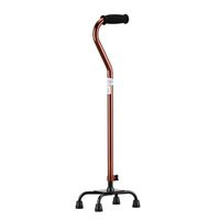 Nova Small Base Quad Cane, Bronze with Offset Handle, 250lb Cap