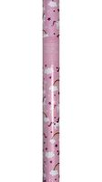 Lady Jayne Pink Unicorn Rainbow Clouds Continuous Heavyweight Glitter Embellished Gift Wrap Paper (28357), 3 Sheets in a Roll