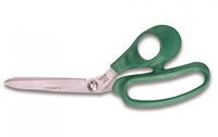 Wolff Ergonomix 9-5/8" Scissors Industrial Quality Fabric & General Purpose Shear Green Handle For Large Hands Made In USA