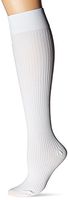 JOBST soSoft, Knee High Compression Socks, Ribbed, 8-15 mmHg, White, SM