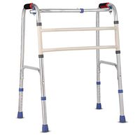 2-Wheel Walker, Heavy-Duty Weight-Loss Ultra-Wide Folding Walker Portable Medical Walker, Suitable for Elderly and Rehabilitation People,A